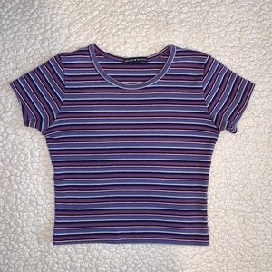 Purple and blue striped Brandy Melville shirt